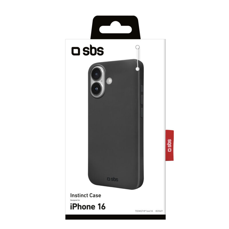SBS Cover Instinct for iPhone 16, black - Image 2