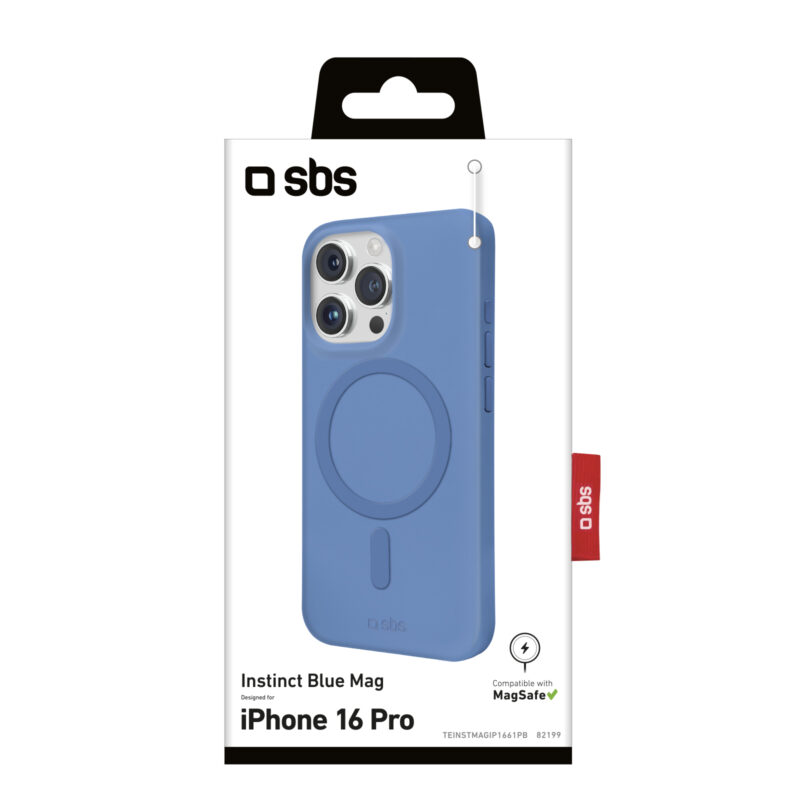 SBS Instinct cover compatible with MagSafe for iPhone 16 Pro, blue - Image 2