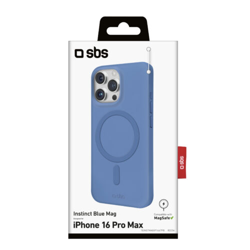 SBS Instinct cover compatible with MagSafe for iPhone 16 Pro Max, blue - Image 2