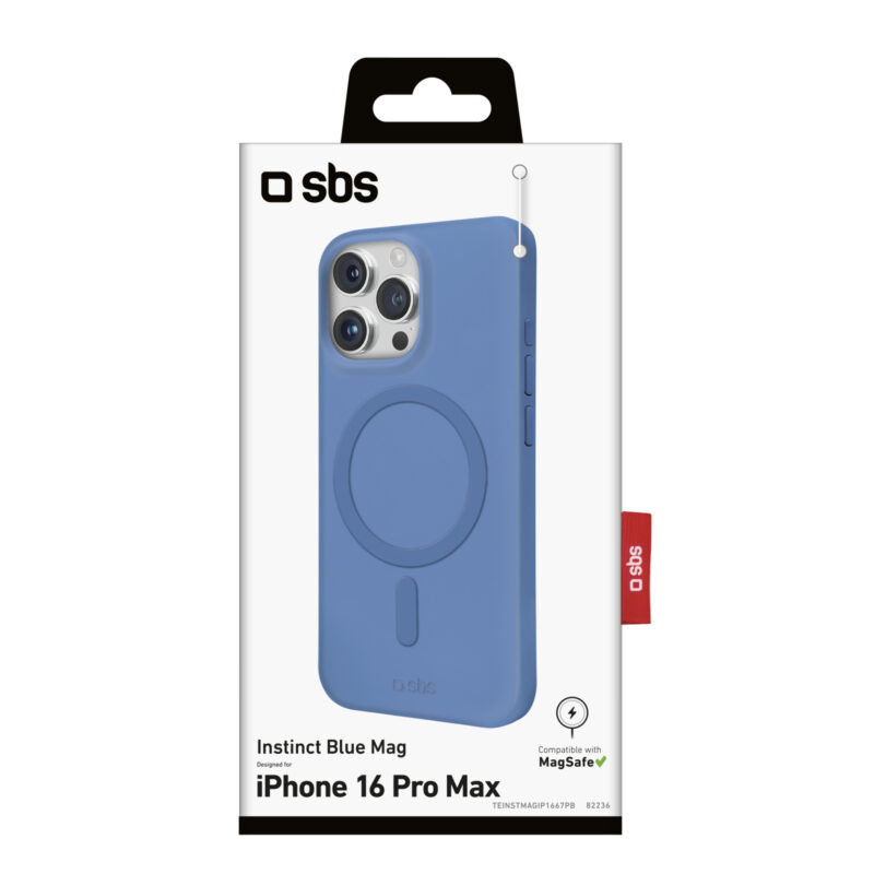 SBS Instinct cover compatible with MagSafe for iPhone 16 Pro Max, blue - Image 2