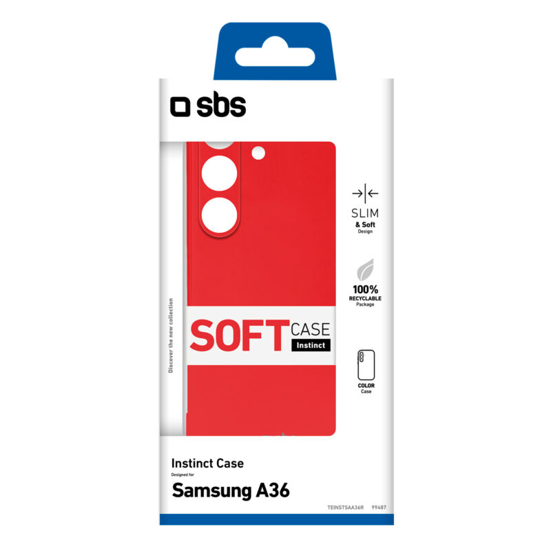 SBS Instinct Case for Samsung Galaxy A36, red - Image 2
