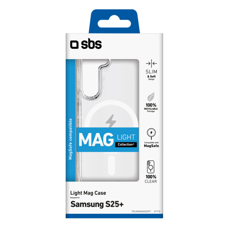 SBS Light Mag Cover for Samsung S25+, transparent - Image 2