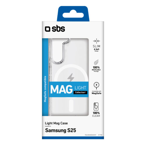 SBS Light Mag Cover for Samsung S25, transparent - Image 2
