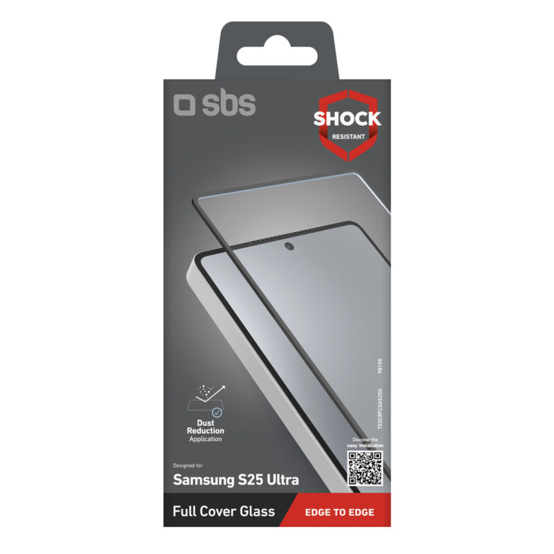 SBS Screen protector full cover tempered glass for Samsung Galaxy S25 Ultra - Image 2