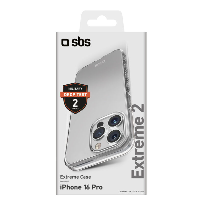 SBS Extreme Cover X2 for iPhone 16 Pro, transparent - Image 2
