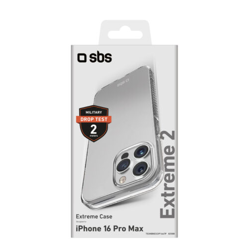 SBS Extreme Cover X2 for iPhone 16 Pro Max, transparent - Image 2