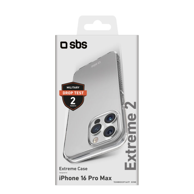 SBS Extreme Cover X2 for iPhone 16 Pro Max, transparent - Image 2