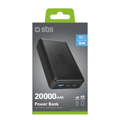 SBS Fast charge powerbank: 20,000 mAh, 2 USBs - Image 2