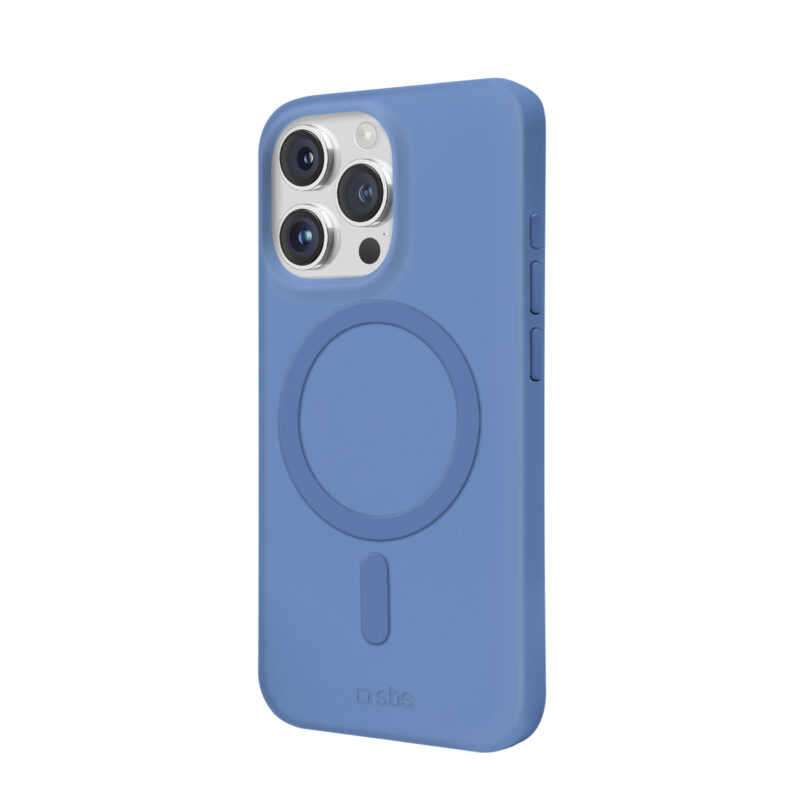 SBS Instinct cover compatible with MagSafe for iPhone 16 Pro Max, blue