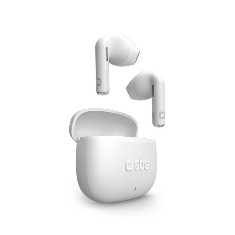 SBS TWS semi-ear in-ear headphones, White