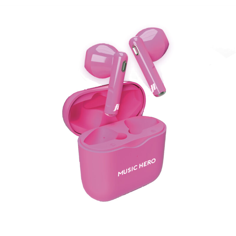 SBS Fluo-colored TWS earphones, Pink