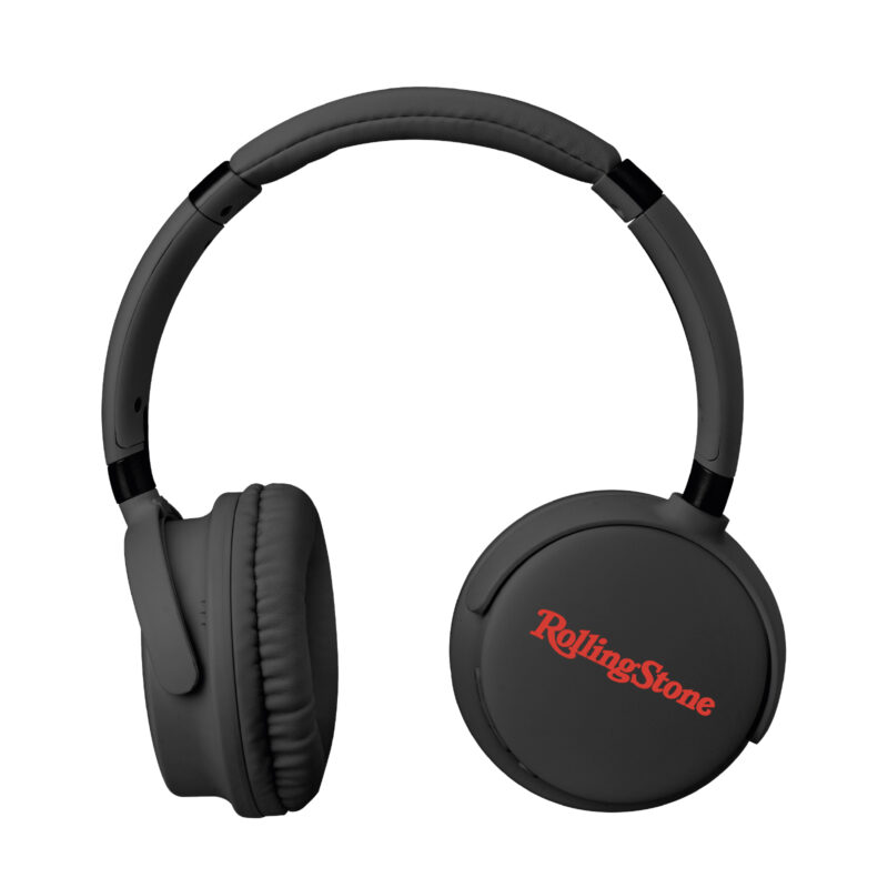 SBS Wireless headset, integrated controls, microphone, voice assistant button, foldable, leatherette inserts, black