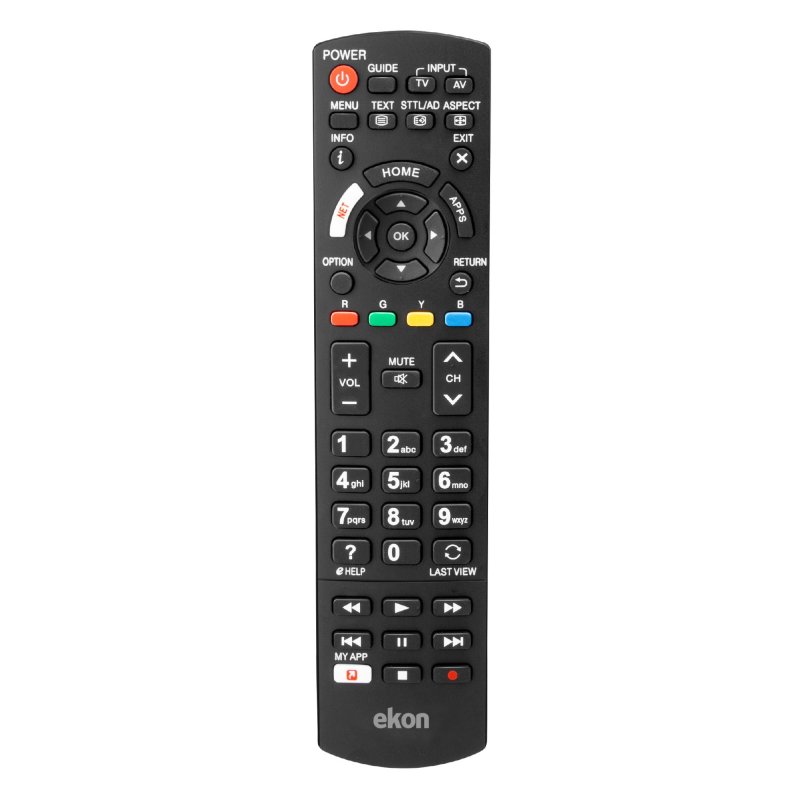 EKON Remote control for Panasonic TVs and Smart TVs