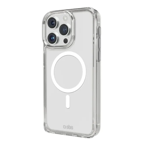 SBS Light Mag case for iPhone 15 Pro Transparent