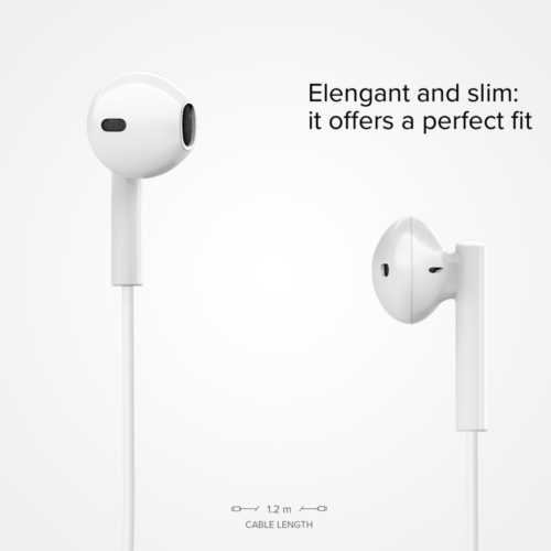 SBS Studio Mix 65c - Wired semi-in-ear earphones with USB-C connector White - Image 3