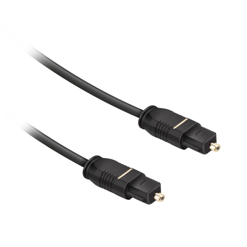 EKON Optical fiber audio cable Toslink male to Toslink male, cable length 1 m. PVC connector