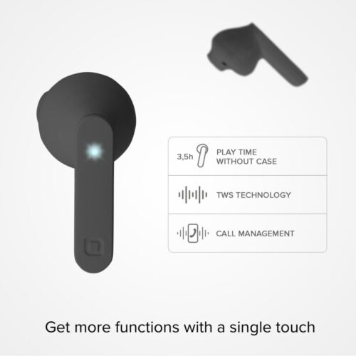SBS Air Free - TWS wireless earphones with 250 mAh charging case Black - Image 4