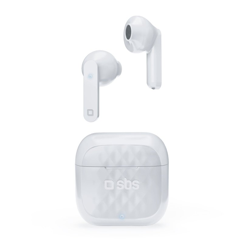 SBS Air Free - TWS wireless earphones with 250 mAh charging case White