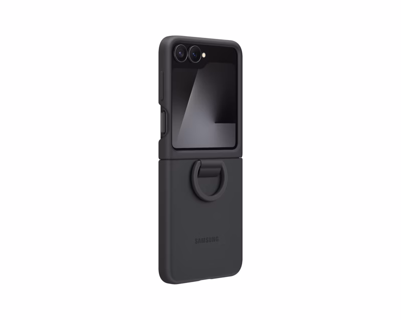 Samsung Silicone Case with Ring for Galaxy Z Flip7 FE | Z Flip6 - Image 4