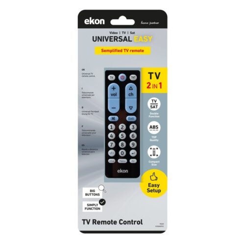 EKON Universal remote control, multi-brand, easy setup, 2 in 1 TV / DVB, distance 8 mt - Image 2