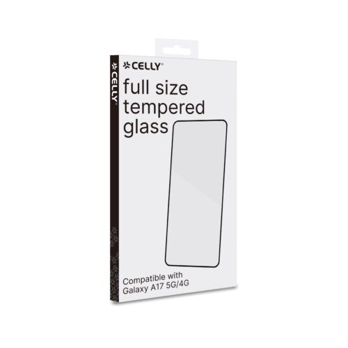 Celly Tempered Glass (Full Glass) for Samsung Galaxy A17 4G/5G - Image 2
