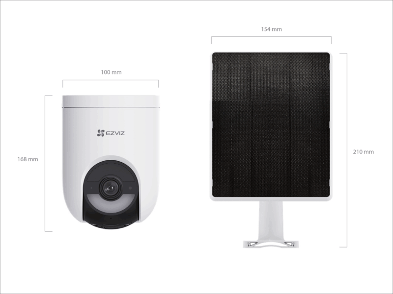 EZVIZ HB8 Lite  Battery PT+5w solar panel Kit Battery Camera - Image 3